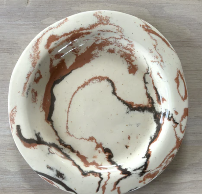 CERAMIC MARBELIZED PLATE