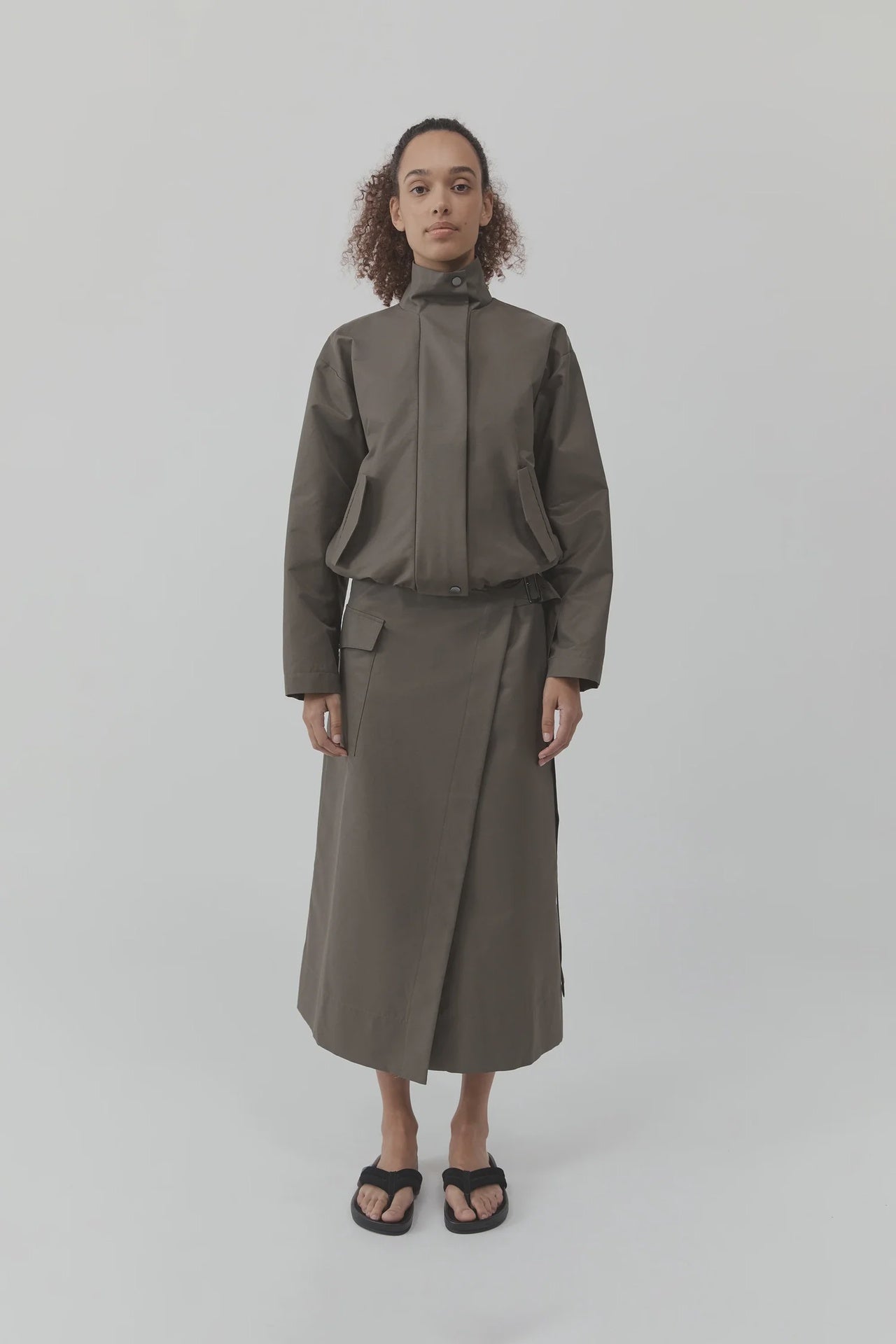 UTILITY WRAP SKIRT KALAMATA