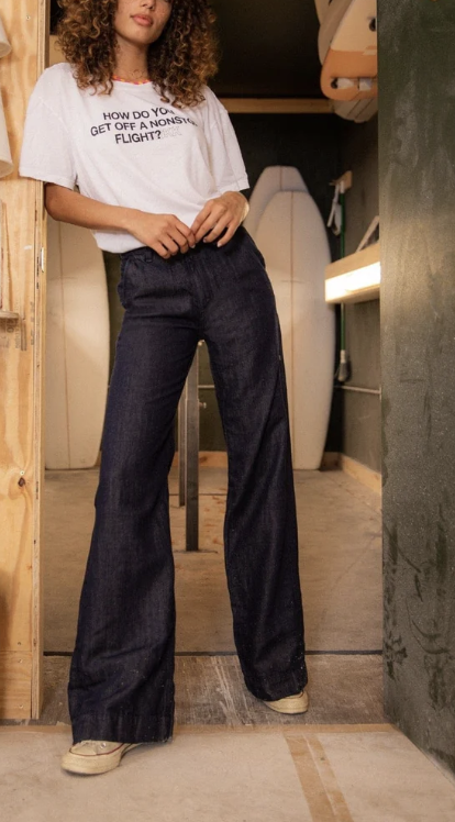 DENIM TROUSER LINEN