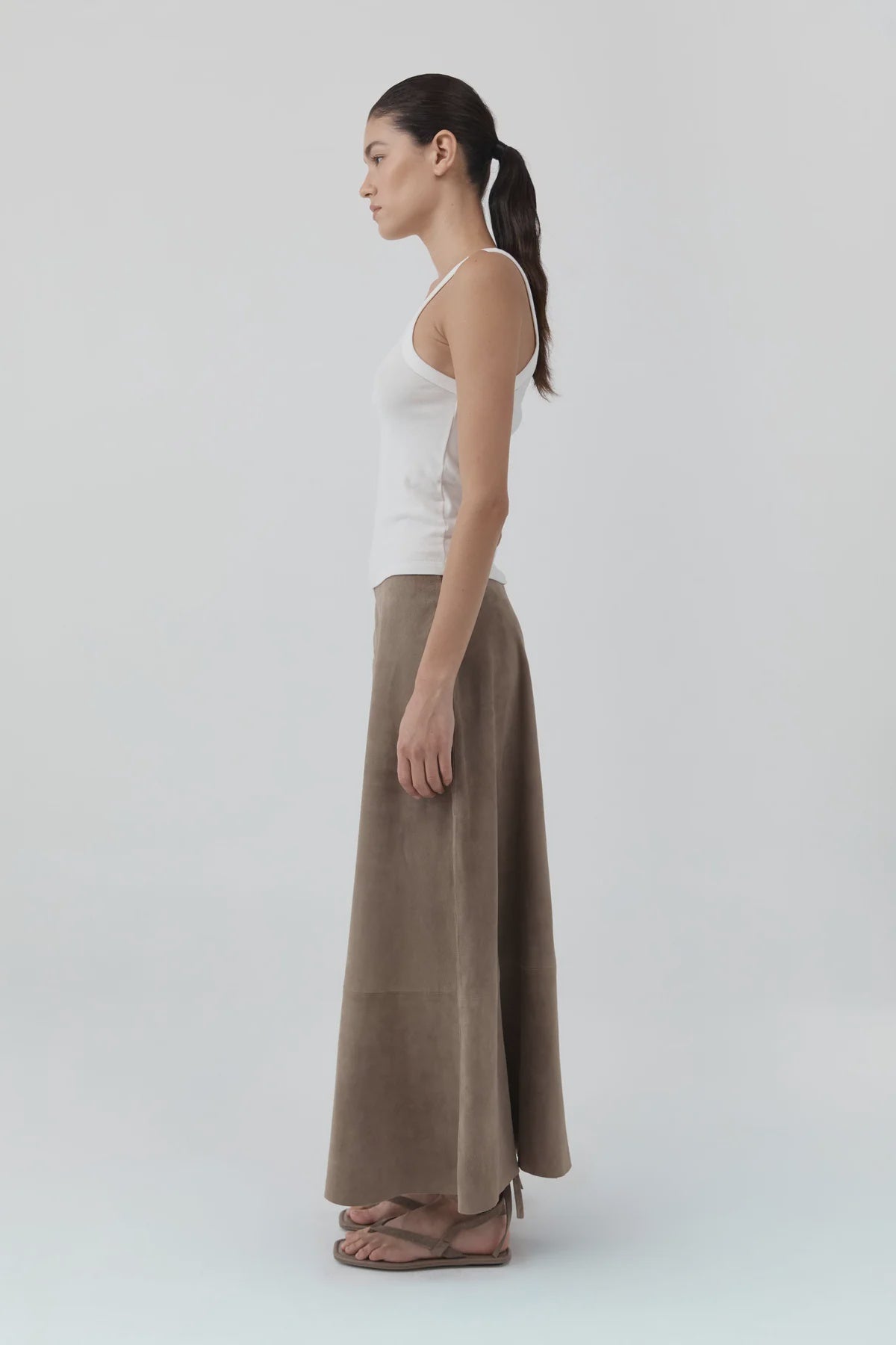 SUEDE CIRCLE SKIRT