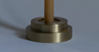 BRASS CANDLE HOLDER FOR THIN TAPER