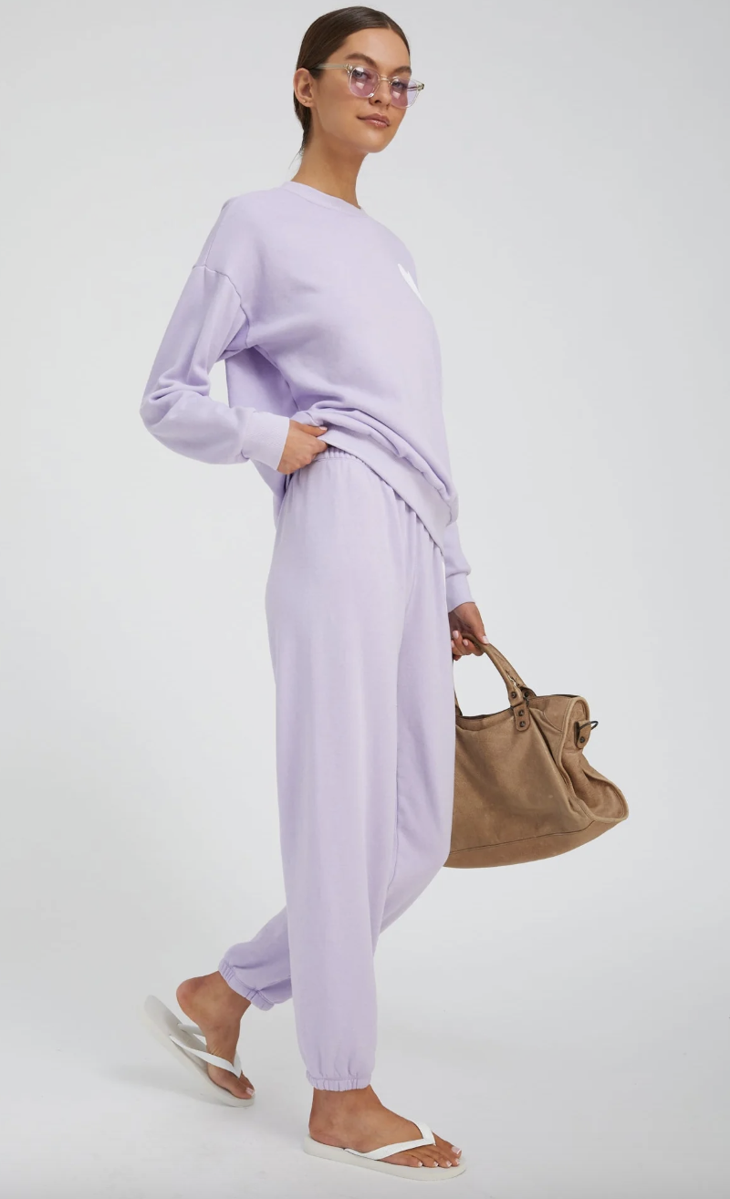 HEART SWEATPANT LAVENDER