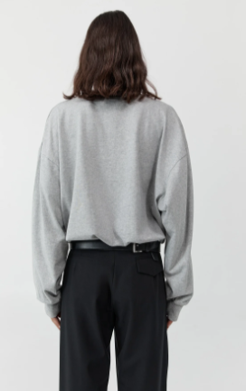 DRAWSTRING LONG SLEEVE TOP