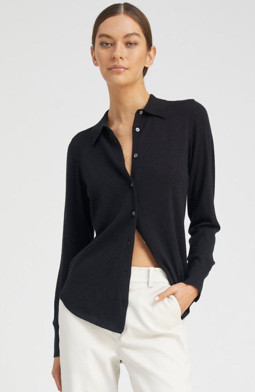 FONDA CASHMERE TOP BLACK