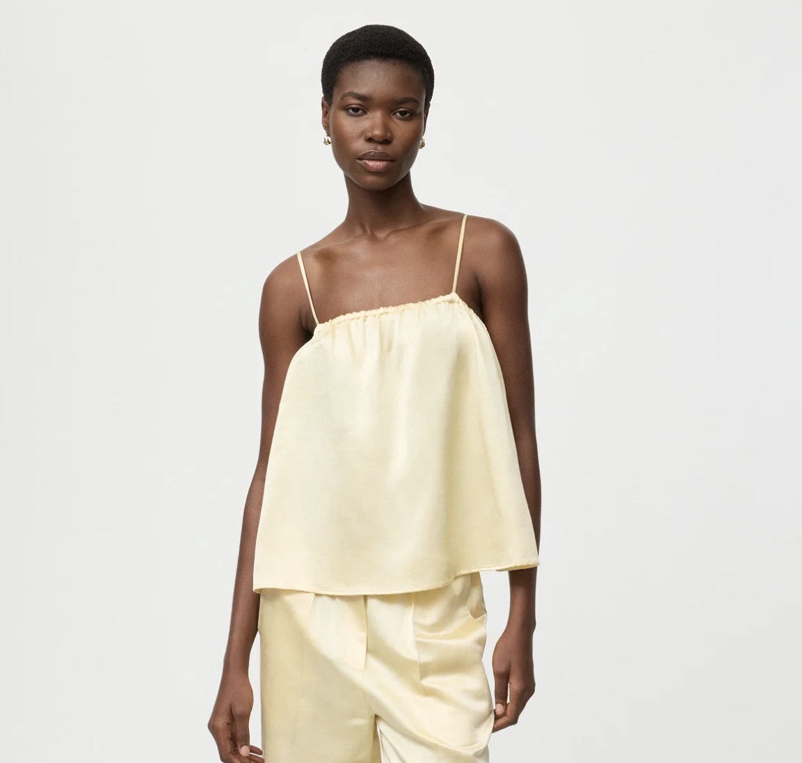 SILK SINGLET CREAM