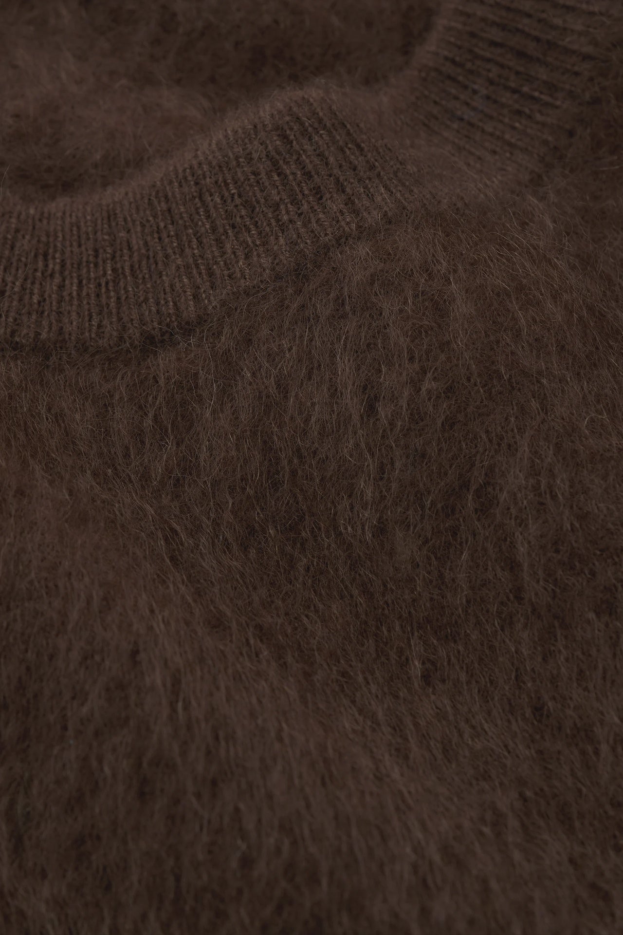 BRUSHED SHORT SLEEVE MOCHA