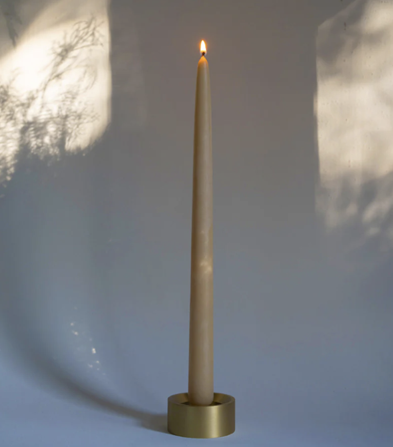 BRASS CANDLE HOLDER WITH SPIKE