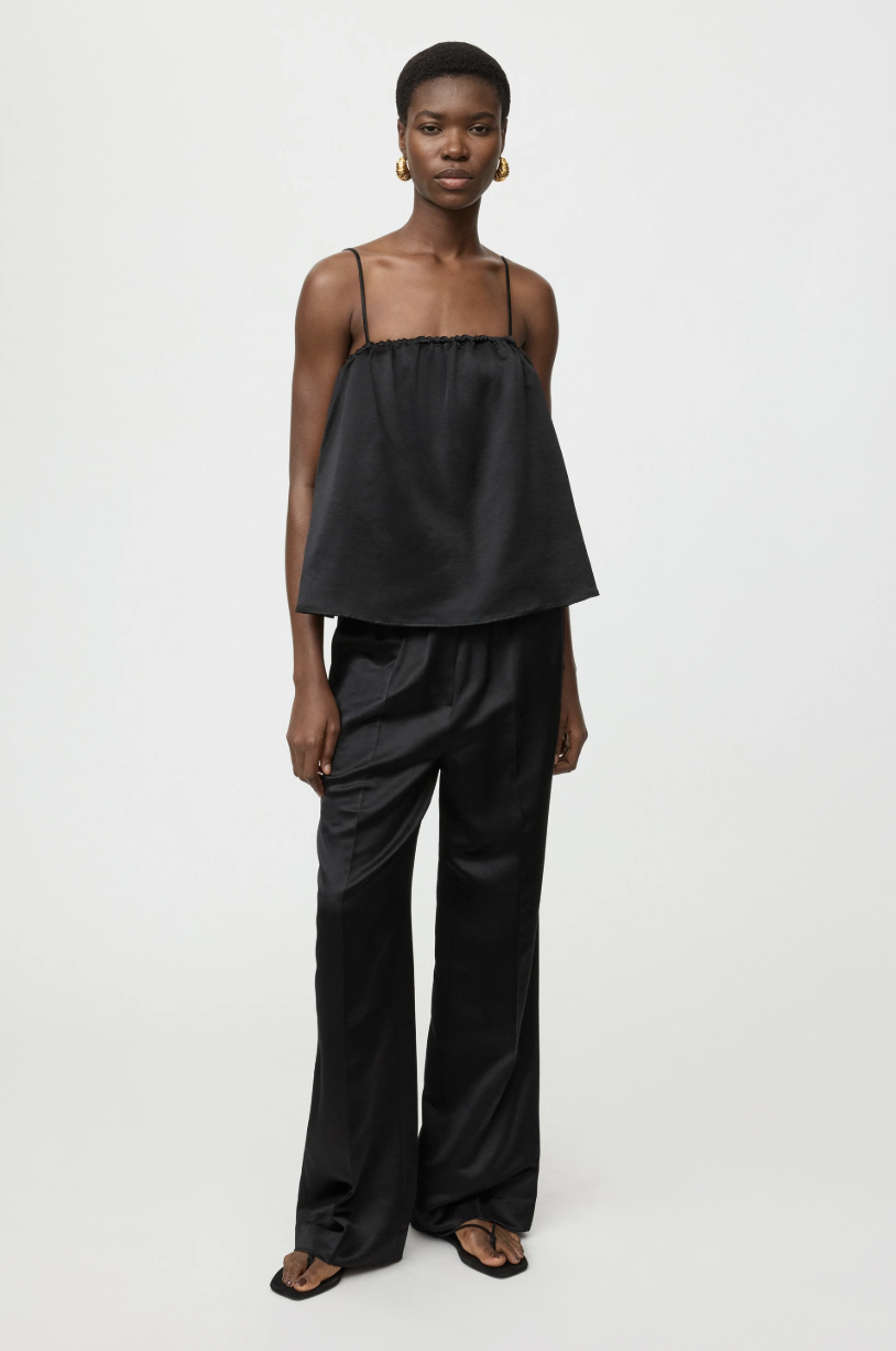 SILK SINGLET BLACK