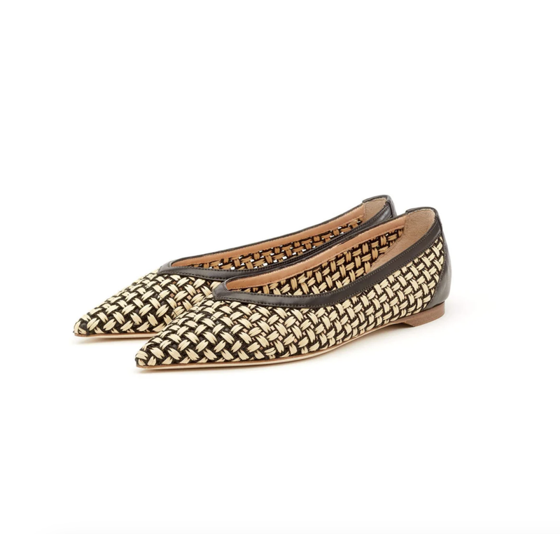 GALILEE RAFFIA FLAT