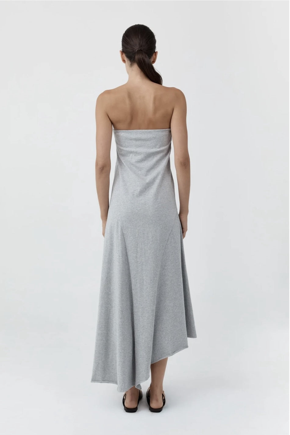 STRAPLESS COTTON JERSEY DRESS