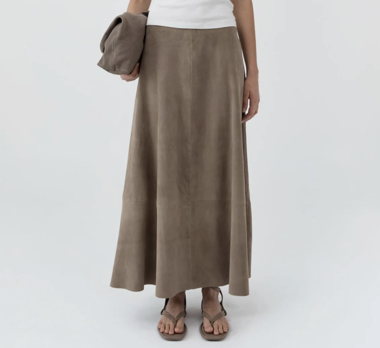 SUEDE CIRCLE SKIRT