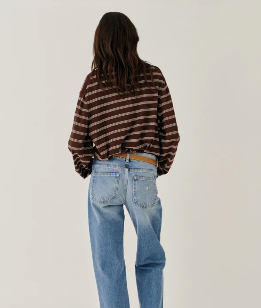 MADISON POLO ESPRESSO STRIPE