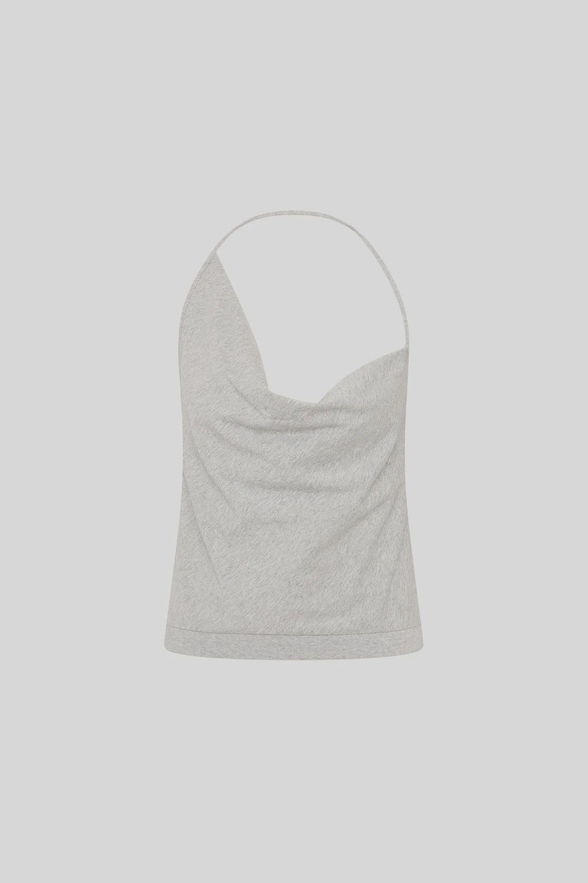 COTTON JERSEY HALTER TOP