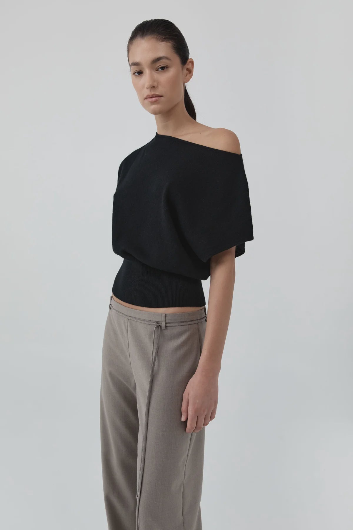 CASHMERE ASYMM TOP