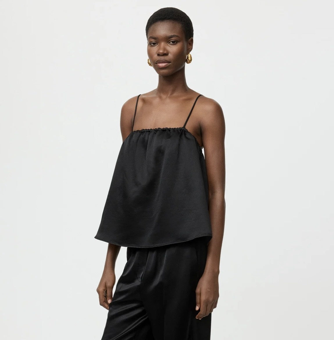 SILK SINGLET BLACK