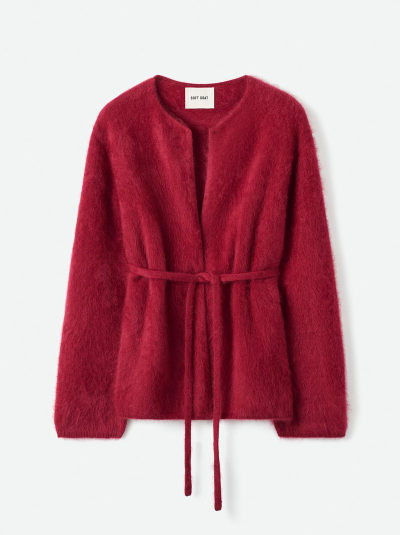 BRUSHED CASHMERE CARDIGAN