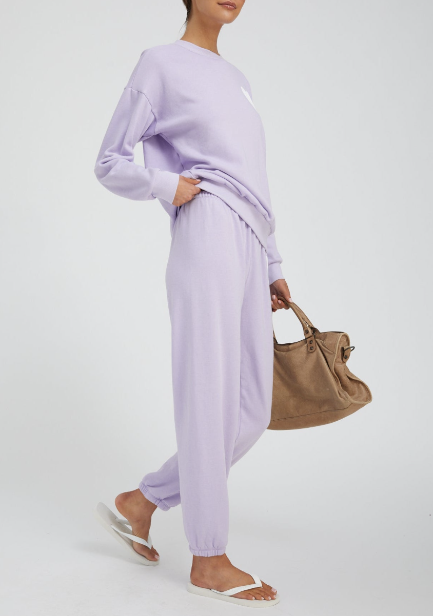HEART SWEATSHIRT LAVENDAR