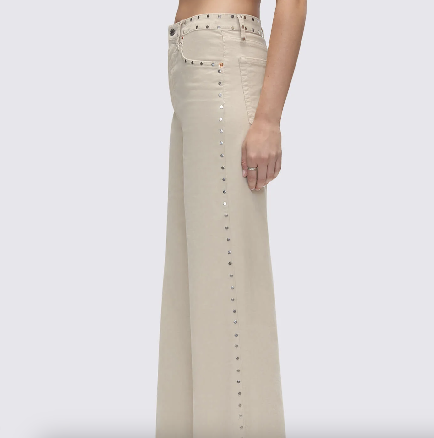 HIGH RISE WIDE LEG STUD