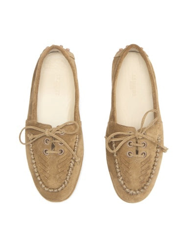DRIVER MOCCASIN EMBROIDERED SUEDE