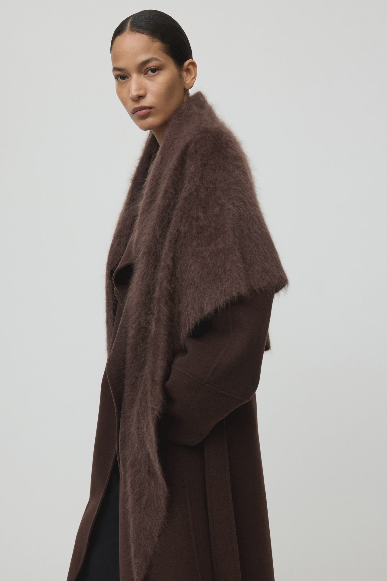 BRUSHED SCARF MOCHA