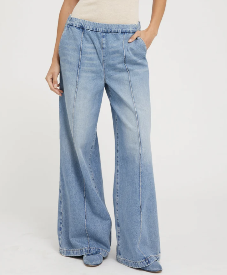 WIDE LEG PINTUCK