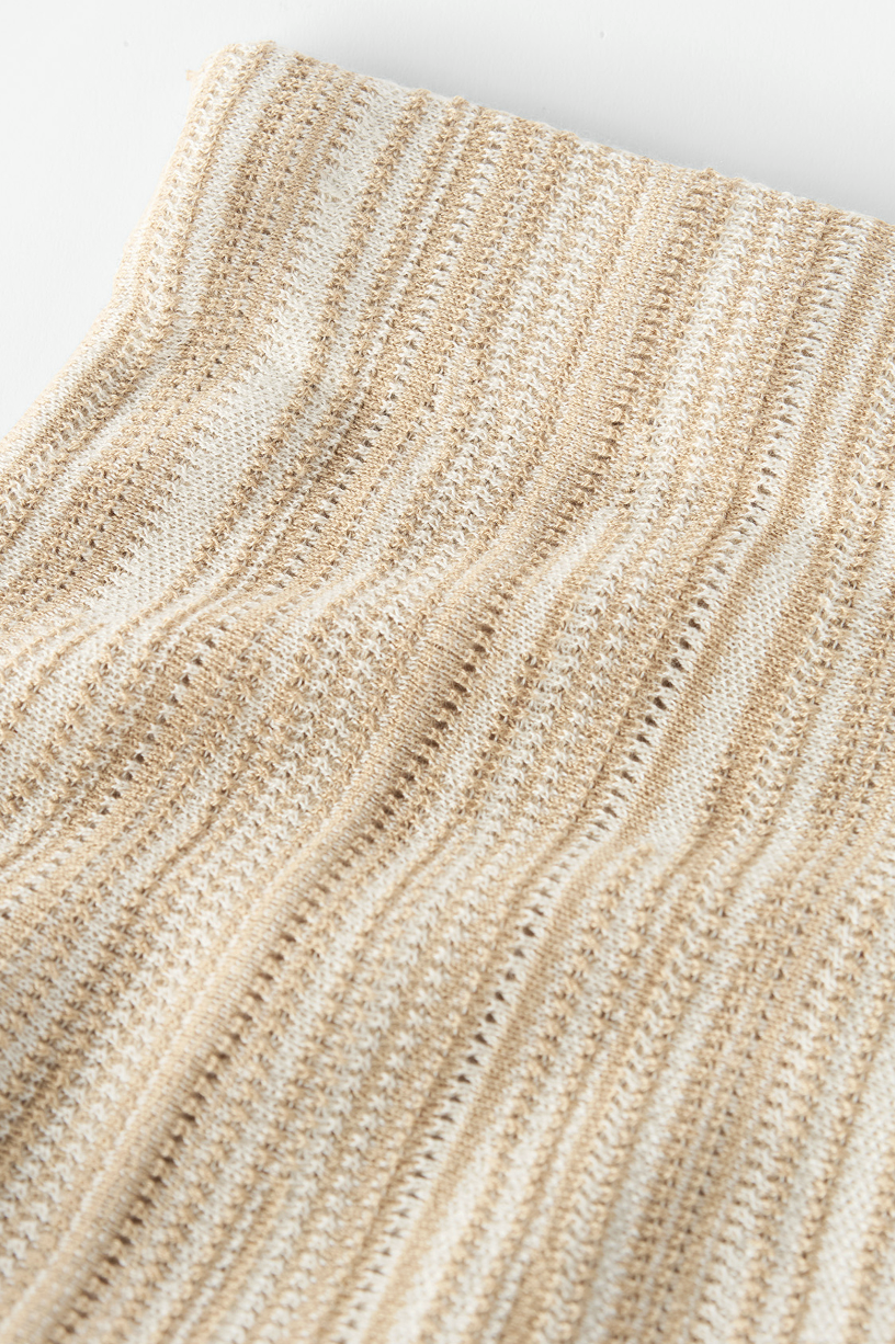 TEXTURED STRIPED SINGLET