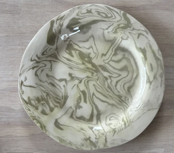 CERAMIC MARBELIZED PLATE