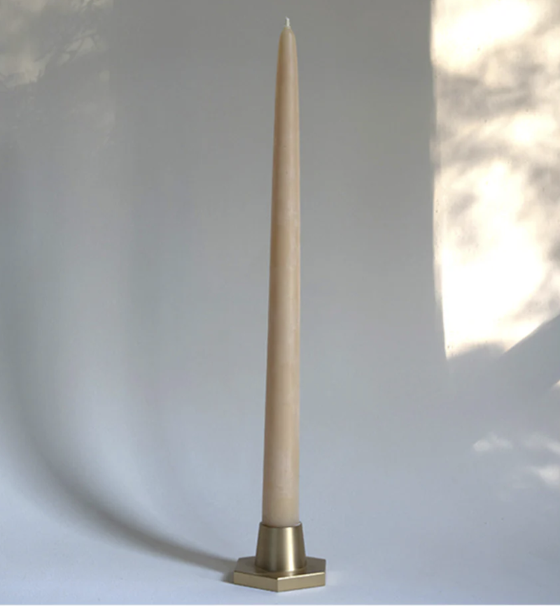 BRASS HEXAGON CANDLE HOLDER