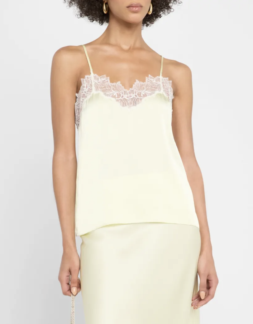 BOBBI LACE/SILK CAMI