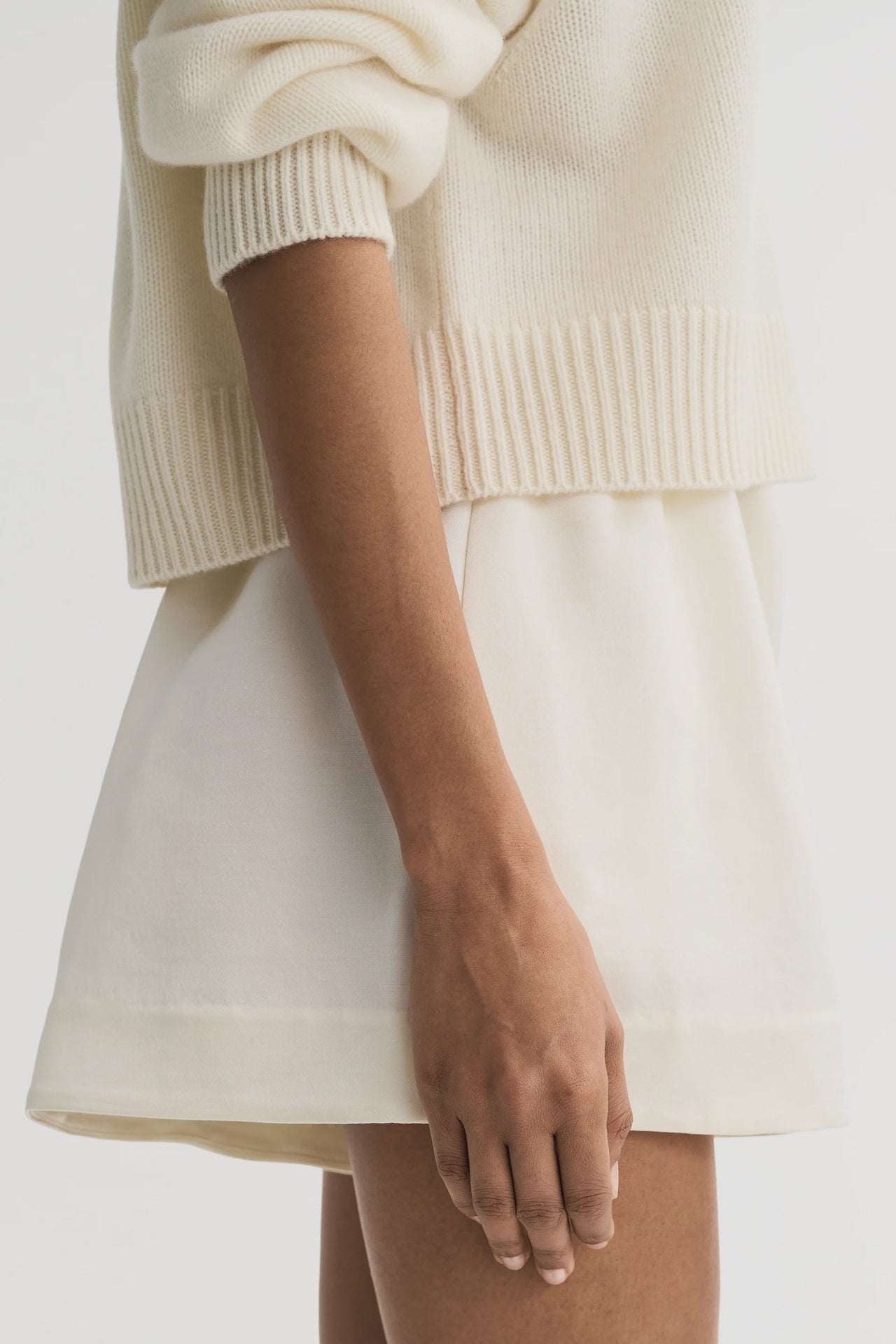 SILK SHORTS IVORY