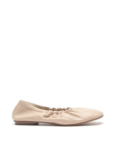 MICA FLAT ELASTIC LEATHER FAWN