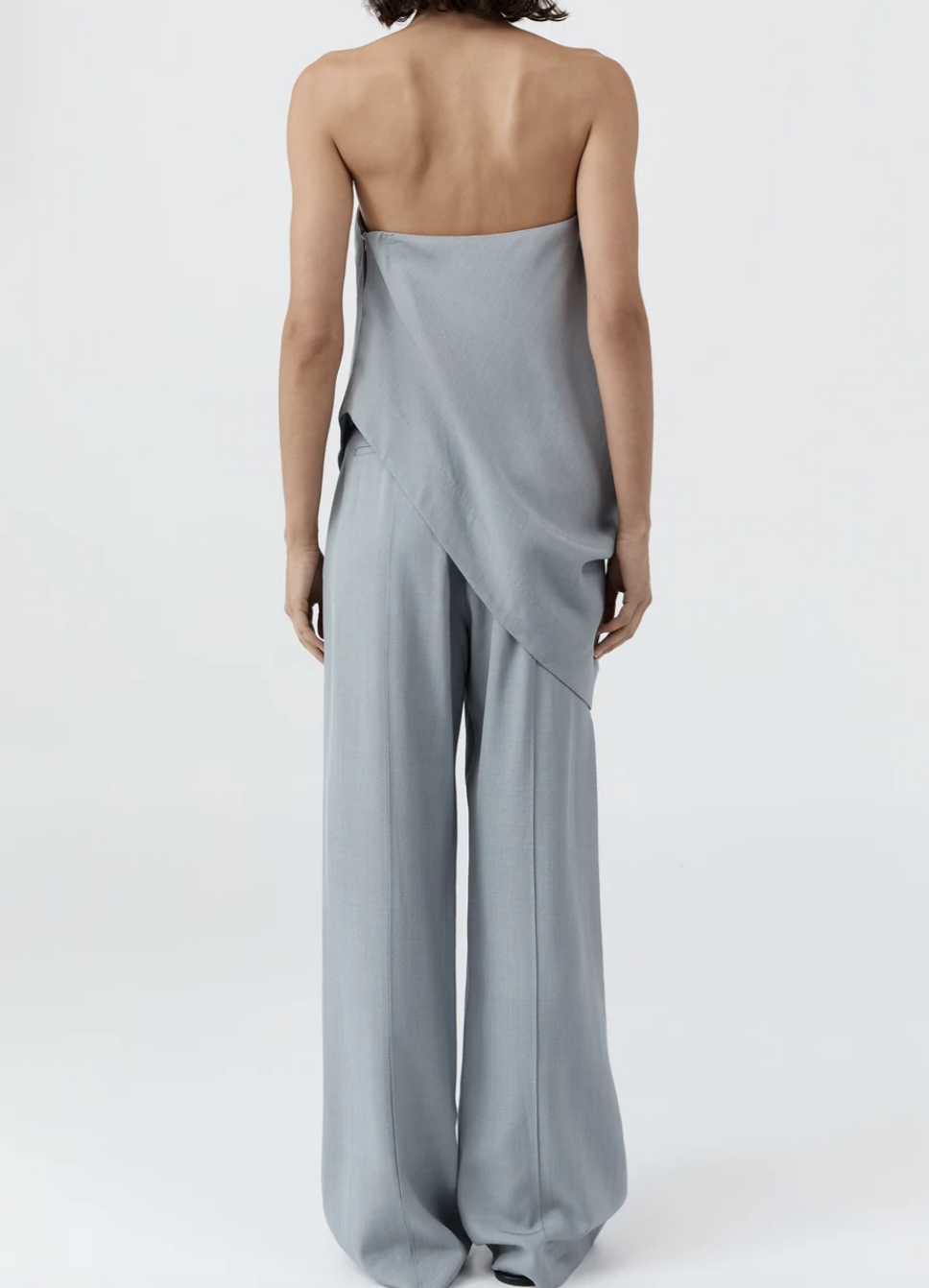 MIST STRAPLESS ASYMM TOP