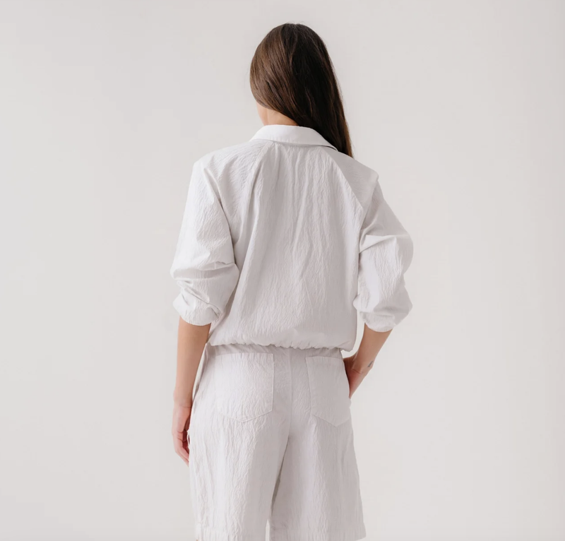 TALA CINCHED ANORAK WHITE