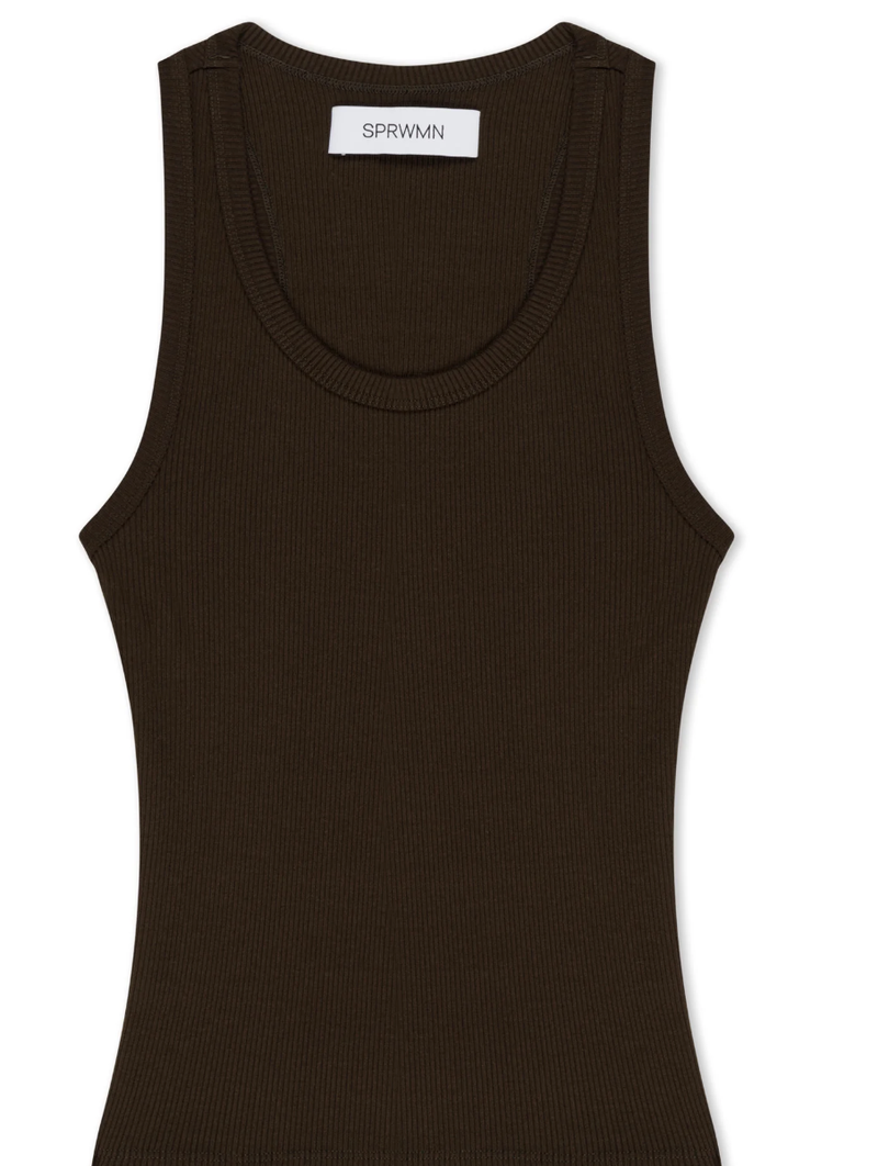 FITTED SCOOPED TANK AMERICANO
