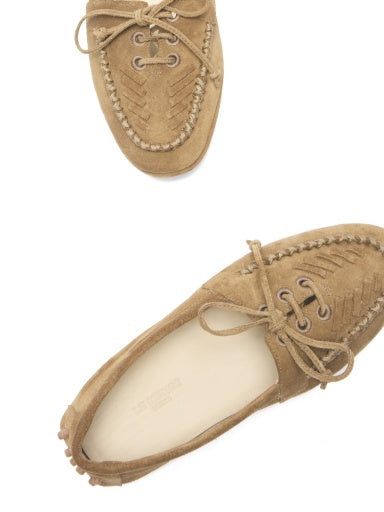 DRIVER MOCCASIN EMBROIDERED SUEDE
