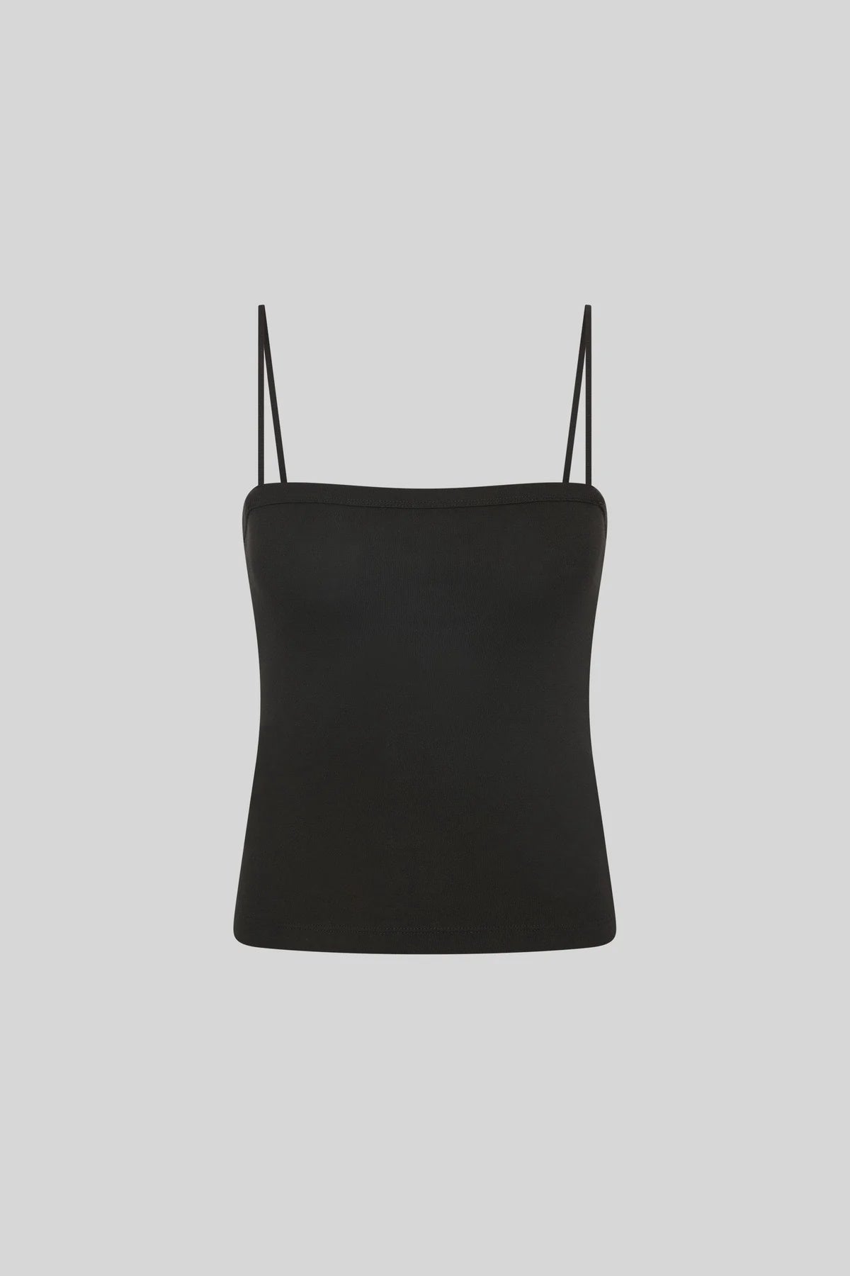SQAURE NECK CAMI JET BLACK