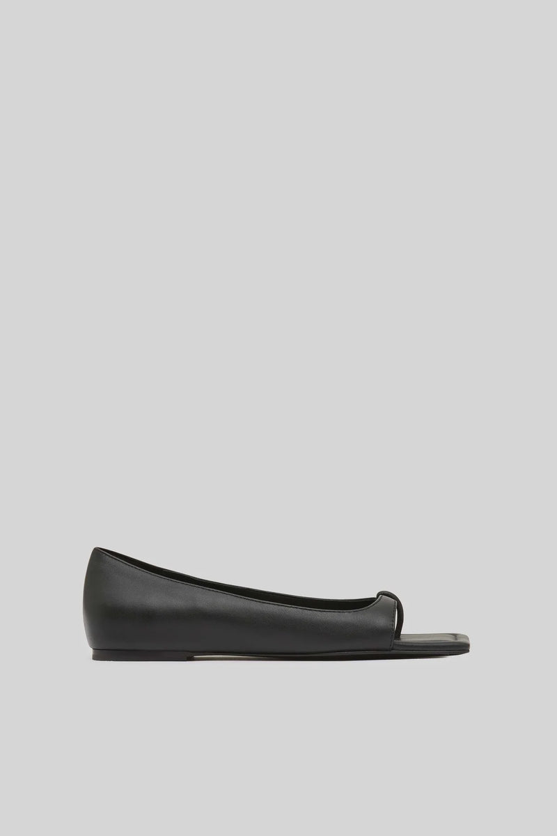 90S SQUARE TOE FLAT - BLACK