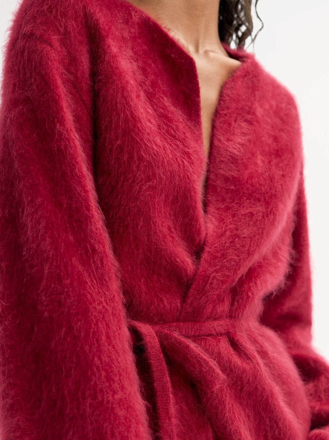 BRUSHED CASHMERE CARDIGAN