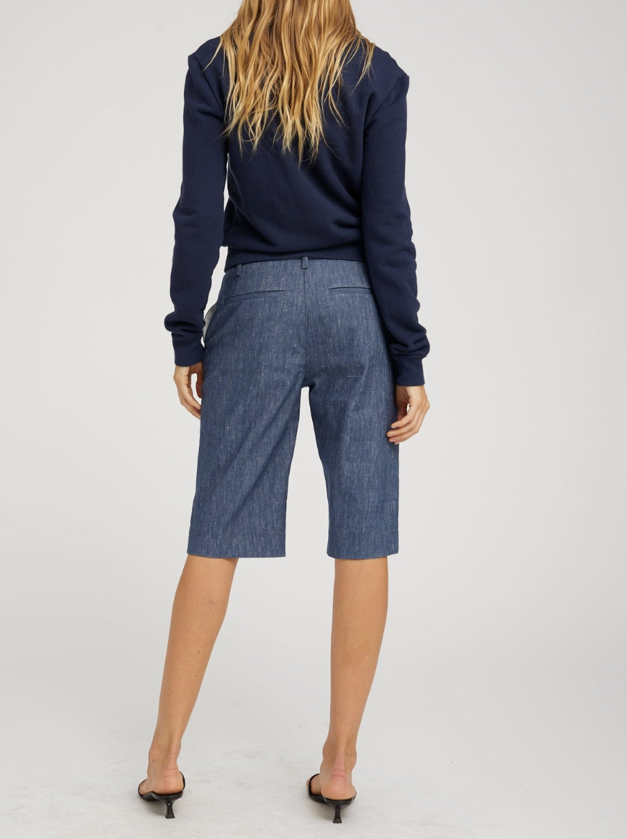 BERMUDA TROUSERS INDIGO