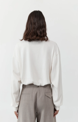 DRAWSTRING LONG SLEEVE TOP