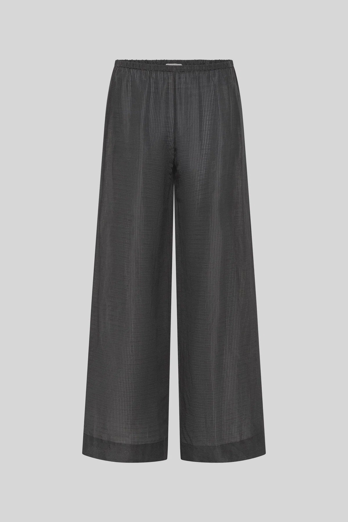 WOVEN CHECK RELAXED PANTS