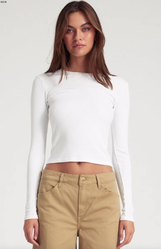 RIB LONG SLEEVE BABY TEE