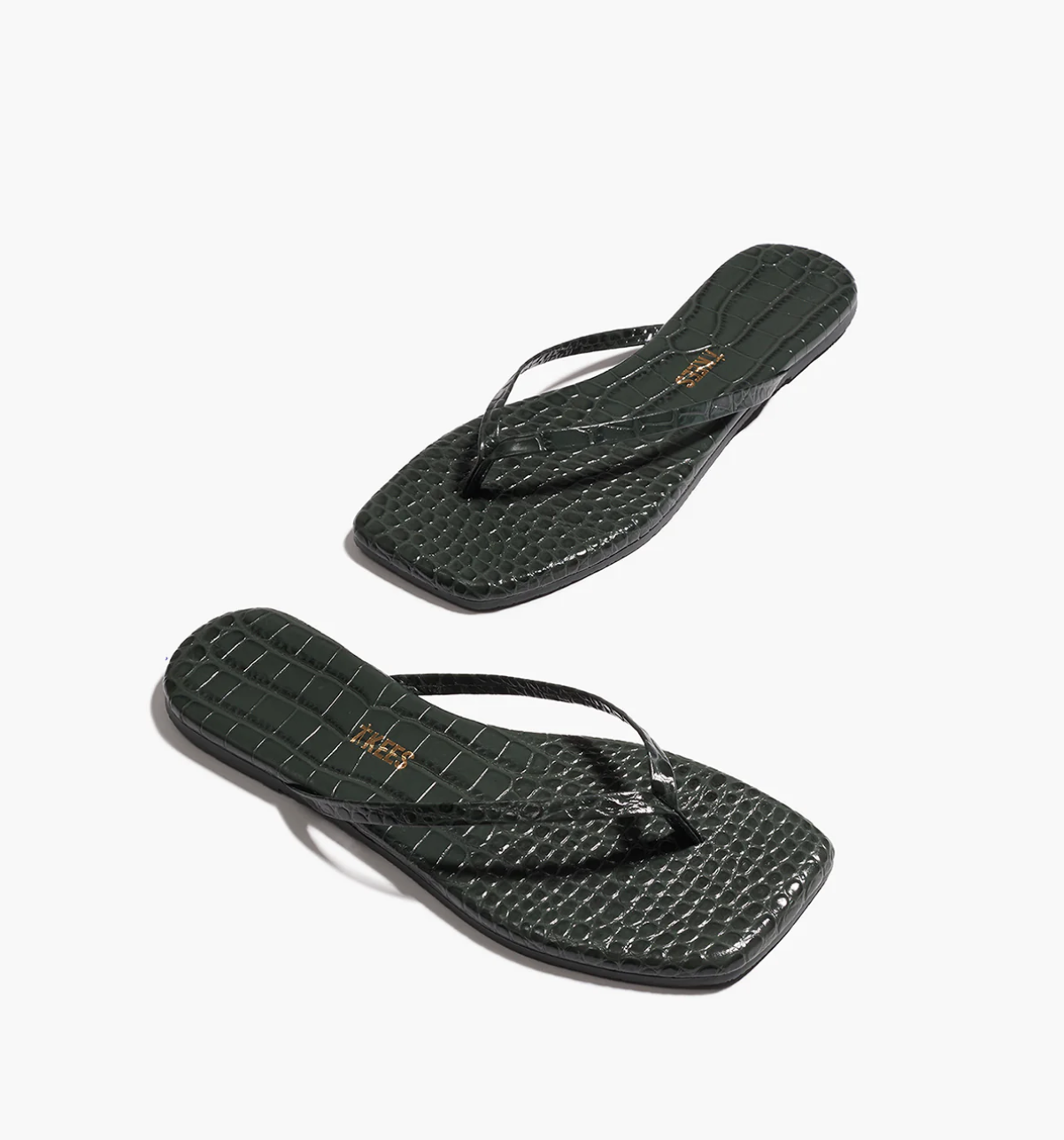 SQUARE LILY CROC EMERALD