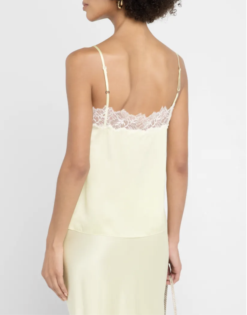 BOBBI LACE/SILK CAMI
