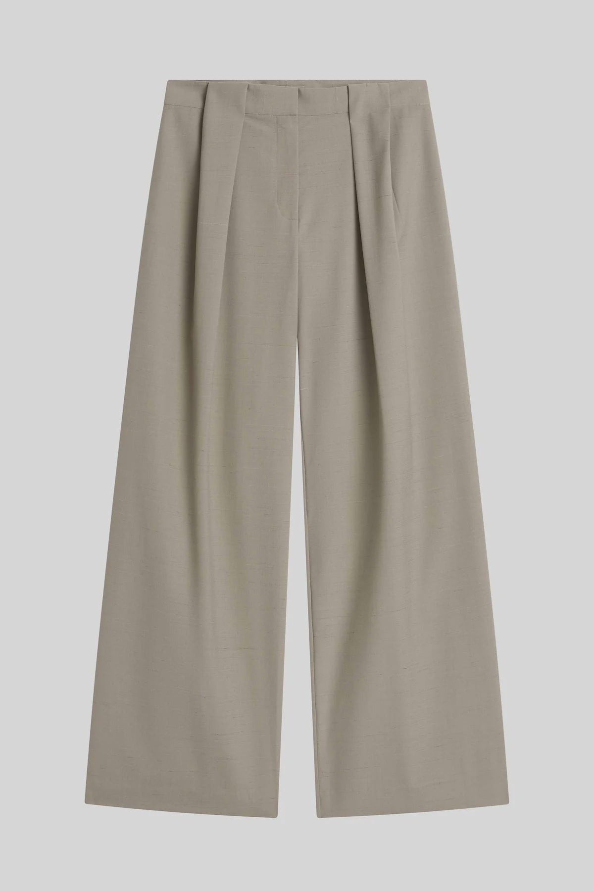 PLEAT LOOP PANTS - MOUSSE