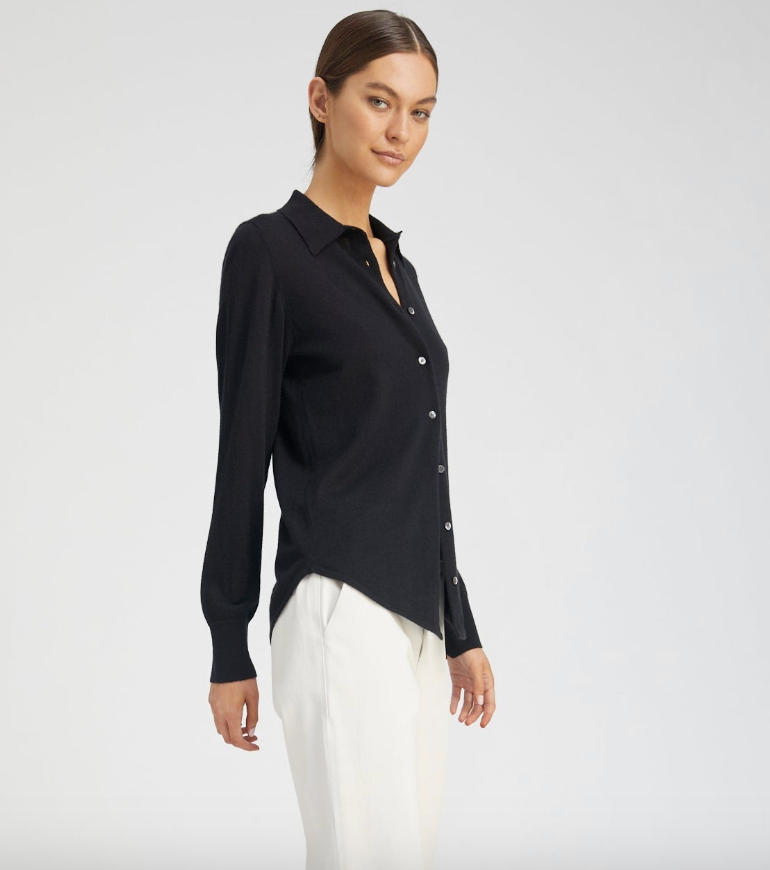 FONDA CASHMERE TOP BLACK
