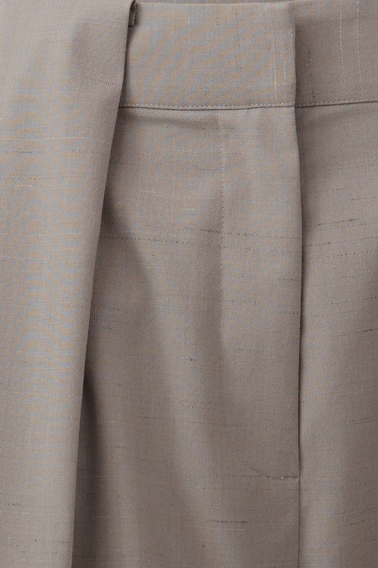 PLEAT LOOP PANTS - MOUSSE