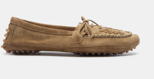 DRIVER MOCCASIN EMBROIDERED SUEDE
