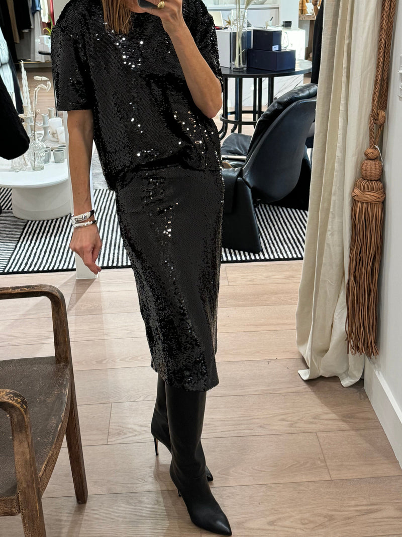 SHIMMER SEQUIN SKIRT