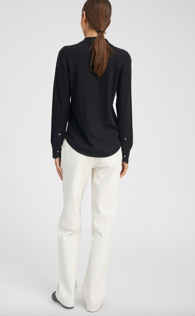 FONDA CASHMERE TOP BLACK